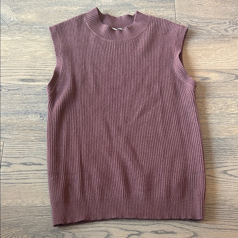 Women's Sleeveless Knit Tank Top - Dusty Rose